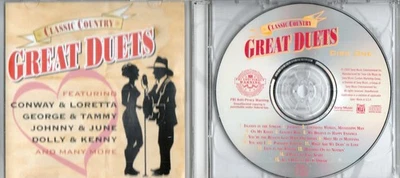 TIME LIFE MUSIC CLASSIC COUNTRY GREAT DUETS 30 TRACK 2 CD SET - Image 1 of 2