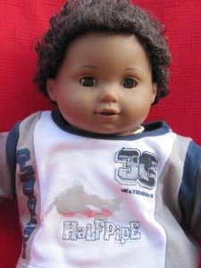 Muñeca American Girl Bitty Baby Twin Afroamericana Niño Negro con Pelo Rizado - Imagen 1 de 12
