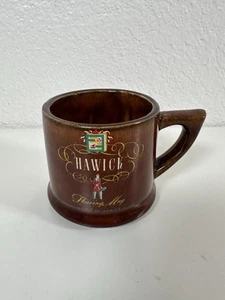 Vintage House of Hawick Brown Ceramic Shaving Mug Grooming Collectors W/ Insert - Picture 1 of 8