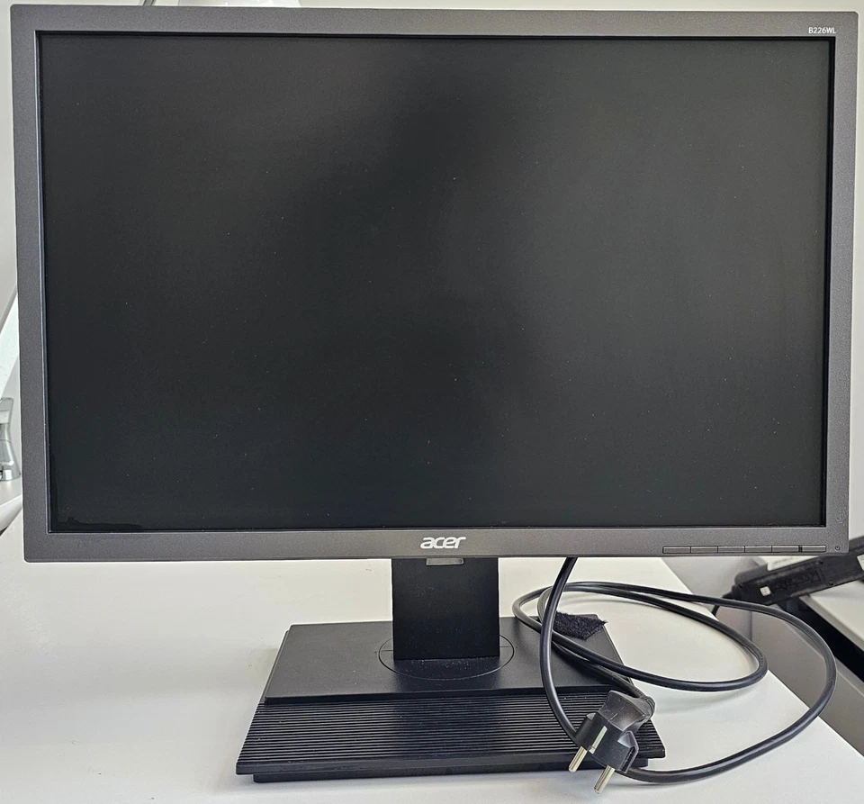 Monitor Acer B226WL 22 Zoll 1680x1050 Bildschirm TN 5ms VGA DVI-D, Lautsprecher - Bild 1 von 4