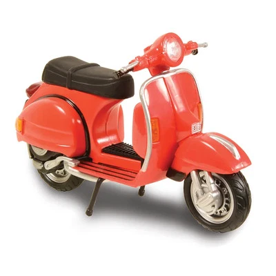 Toyway Scooter Sixties Die Cast Model Metal with Plastic Parts Motorcycle in RED - Image 1 of 4