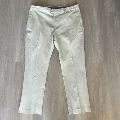 Daniel Cremieux Mens Dress Pants 40 x 30 Beige Cotton Blend Signature Collection - Image 1 of 4