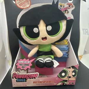 Muñeca de peluche Buttercup ReBelle Talking Speak to Me Powerpuff Girls nueva en caja - Imagen 1 de 5