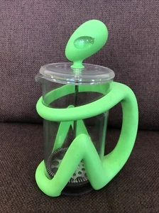 Alessi Alien Inka Green French Coffee Press Guido Venturini Cafetière -damaged - Picture 1 of 14