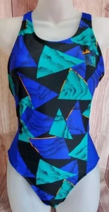 Dave Scott Insport Women's One Piece W/ Pocket 1980's Or 90's EUC M Made In USA - Picture 1 of 5