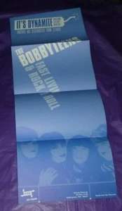 THE BOBBYTEENS POSTER 9"x 24" FAST LIVIN & ROCK N ROLL GARAGE ESTRUS 1998 - Picture 1 of 1