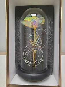 Rose LED Light Glass Gifts for Wife Women Her Christmas Girlfriend Birthday Gift - Picture 1 of 10