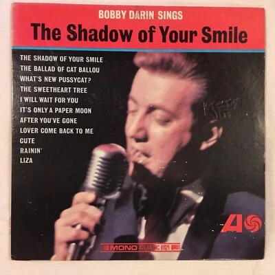 BOBBY DARIN Sings The Shadow of Your Smile Atlantic Mono LP White Label Promo - Image 1 of 4