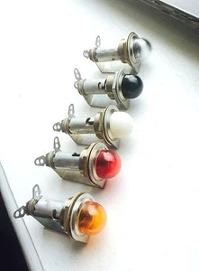 AMBER RED GREEN WHITE CLEAR Beehive lens dash lights DIALCO Mix-n-Match each - Picture 1 of 2