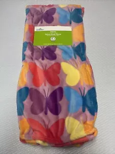 NEW - Way To Celebrate Spring Butterfly Design Plush Throw Blanket SKU A62 - Picture 1 of 4