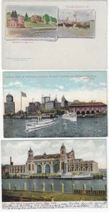 1900 - 3 Postcards showing NYC Quarantine & Immigration Facilities - Picture 1 of 1