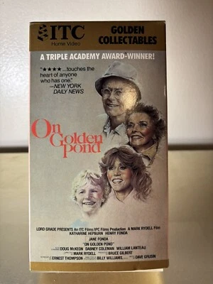 On Golden Pond (VHS, 1988) Henry Fonda Jane Fonda Katharine Hepburn ITC Video Foto 1 de 3