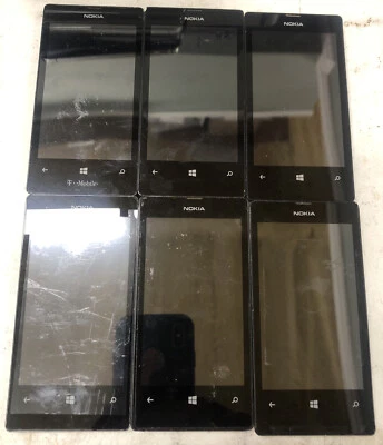 Nokia Lumia 521 RM917 T-Mobile Windows Phone Black Lot Of 6 Untested - Image 1 of 4