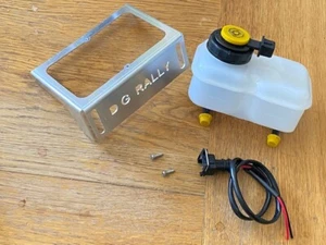 New Tandem Chamber Brake Fluid Reservoir Pot Kit Car RACE RALLY with Bracket - Picture 1 of 4