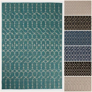 5'3"x7'6" Geometric, Bohemian Indoor Outdoor Area Rug - 1262 - Picture 1 of 58