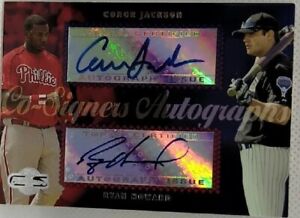 Ryan HOWARD Conor JACKSON 2006 Topps Co-Signers Dual RC AUTO SP Phillies D-Backs