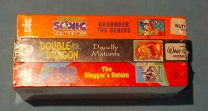 DIC Bundle Sonic the Hedgehog,Double Dragon,Pro Stars NIP VHS tapes - Foto 1 di 5