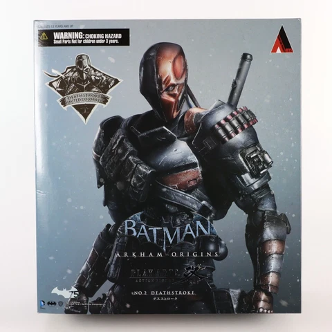 Deathstroke Ltd Color Ver 2 Batman Arkham Origins Figure Play Arts Kai Box Issue Cover