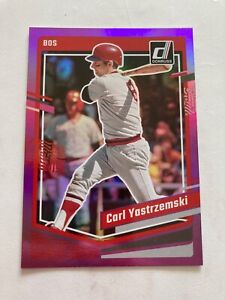 2023 Donruss Holo Purple #176 Carl Yastrzemski - Boston Red Sox