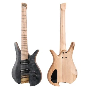 Batking Electric Headless 7 Stringed Multiscale Guitar luminous Inlays - Picture 1 of 18