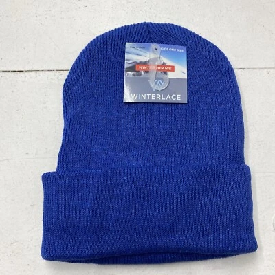 Winterlace Blue Youth Kids Winter Beanie New - Image 1 of 3