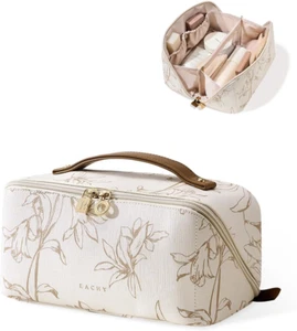 Travel Makeup Bag, Large Capacity Cosmetic Bags for Women, Waterproof Portable P - Picture 1 of 8