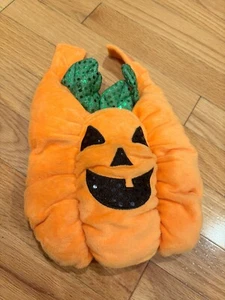 Dog Cat Pet Orange Plush Padded Pumpkin Halloween Costume Size XS - Picture 1 of 6