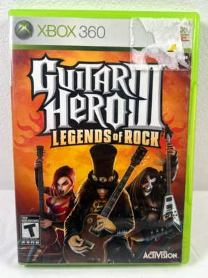 Guitar Hero III 3: Legends of Rock (Microsoft Xbox 360, 2007) NO MANUAL - Image 1 of 3