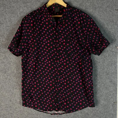 Oakley Shirt Mens Size 2XL Black Slim Fit Short Sleeve Button Down Casual Pocket - Image 1 of 4