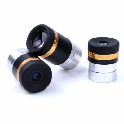 1.25" Aspheric Eyepiece 4/10/23mm Wide Angle 62° HD Fully Coated Telescope Parts - Image 1 of 4