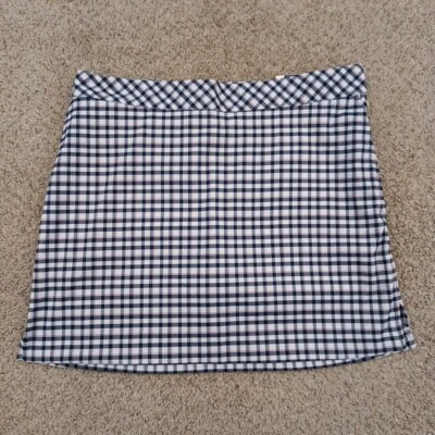 Pantalón corto de golf Izod talla 12 corto azul a cuadros cremallera lateral nuevo Foto 1 de 4