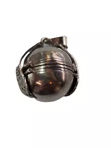 Taxco Sterling Silver Photo Ball Pendant TC-262 Sterling for (6) pictures 3/4" - Picture 1 of 5