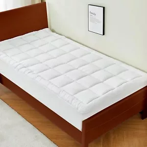Twin XL Mattress Pad Cover for College Dorm Pillow Top Cooling Mattress Toppe... - Picture 1 of 2