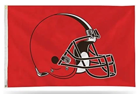 Cleveland Pro Football Team Flag 3 x 5 Tailgate Flag Mancave Football Banner Cover