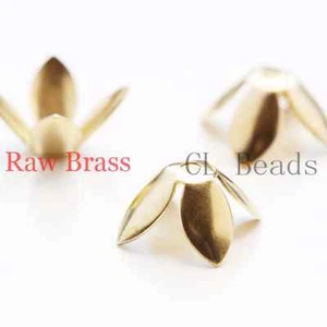 30 Stück Roh Messing Perlenkappen - 12,5 x 9 mm (1857C) - Bild 1 von 1