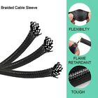 14Mmx3m Expandable Sleeving Black Braided Cable Tidy Wire Harness Flexible Pet