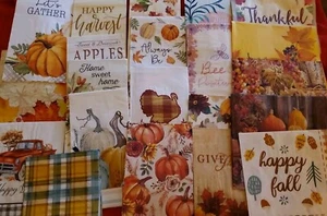 Set Of 23 Napkins. Thanksgiving.  Autumn.  Floral. Decopage.  Decor. - Picture 1 of 10