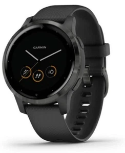 Garmin Vivoactive 4s Multisport Smartwatch HR GPS Sports Watch - Black/Slate - Picture 1 of 7