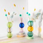 22cm Tall Glass Bubble Vase Home Decor Flowers Buds Vase 3 Tiered Vase 