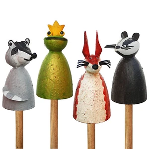 "ZAUNHOCKER Wildtiere" TIER METALL ZAUN FIGUR BAUERNHOF PFOSTENHOCKER ZAUNDEKO - Bild 1 von 9