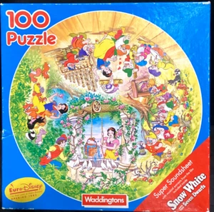 Waddingtons 100pcs Disney's Snow White Jigsaw Puzzle 1989 Rare - Picture 1 of 1