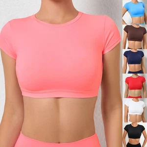 Sporternte Tops Sporthemden Sportlich Einfarbig Verein Fitness Sportswear - Picture 1 of 18