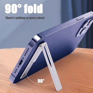 Support de téléphone portable pliable magnétique ultra fin support de bureau en métal * - Photo 1 sur 15