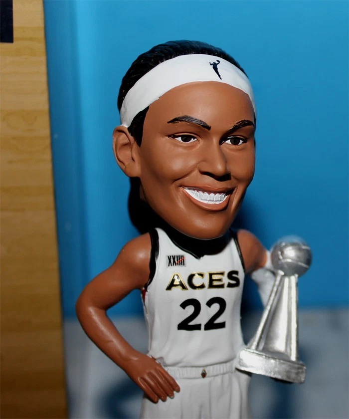 NEW A’ja Wilson Las Vegas Aces  WNBA aja Trophy Bobblehead jersey south carolina - Image 1 of 4