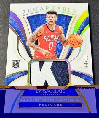 Immaculate Gold /10 Remarkable Rookie Patch 2019 Nickeil Alexander-Walker RC - Image 1 of 2