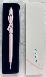 VTG 2000 Avon BREAST CANCER AWARENESS CRUSADE Pink Ribbon Refillable Pen W/ Box - Picture 1 of 8