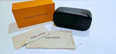 Gafas de sol Louis Vuitton marrón estuche rígido cubierta 6"x3"x2" Foto 1 de 4