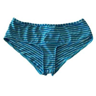 Moschino Mare Striped Bikini Bottoms Size 36/L Blue Swim Suit Separates NWT - Image 1 of 4
