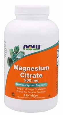 Citrato de magnesio 200 mg 250 comprimidos Foto 1 de 3