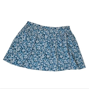 Abound blau Blumen Viskose Skater Minirock Large - Bild 1 von 9